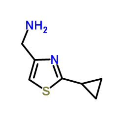 1-(2-Cyclopropyl-1,3-thiazol-4-yl)methanamine图片