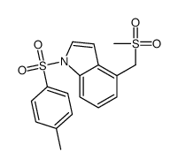 1-(4-methylphenyl)sulfonyl-4-(methylsulfonylmethyl)indole Structure