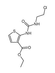 N-(3-carboethoxythien-2-yl)-N'-(2-chloroethyl)urea Structure