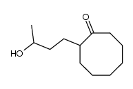 2-(3'-Hydroxybutyl)cyclooctanon结构式