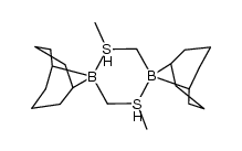 9-(methylthiomethyl)-9-borabicyclo{3.3.1}nonane dimer Structure