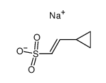 sodium 2-cyclopropyl-1-ethenesulfonate Structure