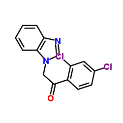 Ethanone,2-(1H-benzimidazol-1-yl)-1-(2,4-dichlorophenyl)- structure