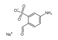 sodium 5-amino-2-formylbenzenesulfonate Structure