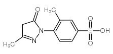 6-(4,5-dihydro-3-methyl-5-oxo-1H-pyrazol-1-yl)toluene-3-sulphonic acid结构式