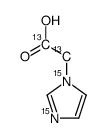 2-imidazol-1-ylacetic acid结构式