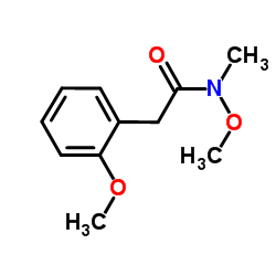 N-Methoxy-2-(2-methoxyphenyl)-N-methylacetamide structure