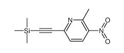 trimethyl-[2-(6-methyl-5-nitropyridin-2-yl)ethynyl]silane Structure