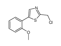 2-Chloromethyl-5-(2-methoxy-phenyl)-thiazole结构式