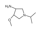 trans-1-isopropyl-4-methoxy-3-pyrrolidinamine(SALTDATA: 2HCl) Structure