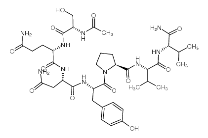 AC-SER-GLN-ASN-TYR-PRO-VAL-VAL-NH2 Structure