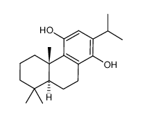 (4bS,8aS)-2-Isopropyl-4b,8,8-trimethyl-4b,5,6,7,8,8a,9,10-octahydro-phenanthrene-1,4-diol结构式