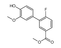 methyl 4-fluoro-3-(4-hydroxy-3-methoxyphenyl)benzoate Structure