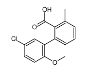 2-(5-chloro-2-methoxyphenyl)-6-methylbenzoic acid结构式