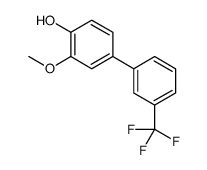 2-methoxy-4-[3-(trifluoromethyl)phenyl]phenol结构式