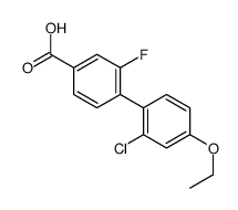 4-(2-chloro-4-ethoxyphenyl)-3-fluorobenzoic acid Structure