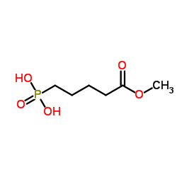 (5-Methoxy-5-oxopentyl)phosphonic acid Structure