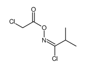 [(Z)-(1-chloro-2-methylpropylidene)amino] 2-chloroacetate Structure