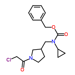 Benzyl {[1-(chloroacetyl)-3-pyrrolidinyl]methyl}cyclopropylcarbamate结构式