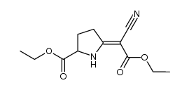 ethyl 5-(1-cyano-2-ethoxy-2-oxoethylidene)prolinate Structure