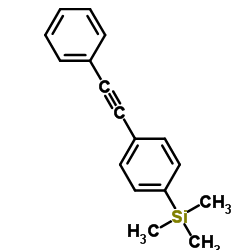 4-(三甲基硅基)二苯基乙炔结构式