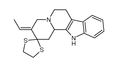 3'-ethylidene-3',4',6',7',12',12b'-hexahydro-1'H-spiro[[1,3]dithiolane-2,2'-indolo[2,3-a]quinolizine] Structure