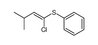 ((Z)-1-Chloro-3-methyl-but-1-enylsulfanyl)-benzene Structure