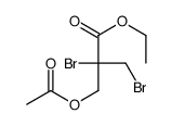 ethyl 2-(acetyloxymethyl)-2,3-dibromopropanoate Structure