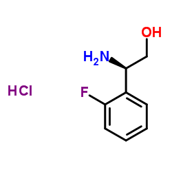 (R)-2-Amino-2-(2-fluorophenyl)ethanol hydrochloride structure