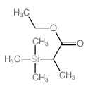 Propanoic acid,2-(trimethylsilyl)-, ethyl ester结构式