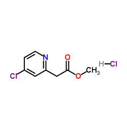 Methyl (4-chloro-2-pyridinyl)acetate hydrochloride (1:1) Structure