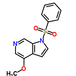 4-Methoxy-1-(phenylsulfonyl)-1H-pyrrolo[2,3-c]pyridine Structure