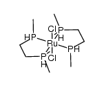 trans-bis[1,2-bis(dimethylphosphino)ethane]dichlororuthenium(II) Structure