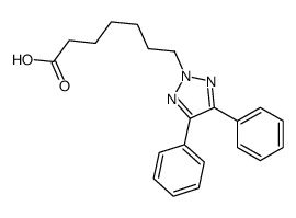 7-(4,5-diphenyltriazol-2-yl)heptanoic acid Structure