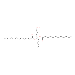 butyl(3-hydroxybutyl)tin dilaurate Structure