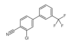 2-chloro-4-[3-(trifluoromethyl)phenyl]benzonitrile Structure