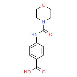 4-[(Morpholin-4-ylcarbonyl)amino]benzoic acid structure