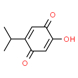 2,5-Cyclohexadiene-1,4-dione,2-hydroxy-5-(1-methylethyl)-(9CI) structure