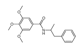 3,4,5-Trimethoxy-N-(α-methylphenethyl)benzamide Structure