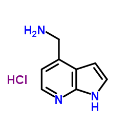 1H-pyrrolo[2,3-b]pyridin-4-ylmethanamine;hydrochloride structure