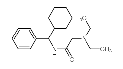 N-(cyclohexyl-phenyl-methyl)-2-diethylamino-acetamide结构式