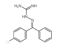 2-[[(4-chlorophenyl)-phenyl-methylidene]amino]guanidine Structure