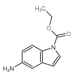 1H-Indole-1-carboxylicacid,5-amino-,ethylester(9CI) structure