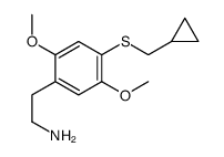 2-[4-(cyclopropylmethylsulfanyl)-2,5-dimethoxyphenyl]ethanamine Structure