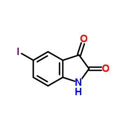 5-Iodo-1H-indole-2,3-dione Structure