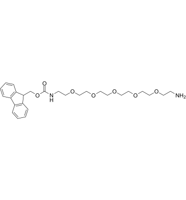 Fmoc-NH-PEG5-C2-NH2 structure