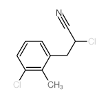 Propionitrile, 2-chloro-3-(3-chloro-o-tolyl)- Structure