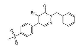 2-benzyl-4-bromo-5-(4-methylsulfonyl)phenyl-2H-pyridazin-3-one Structure