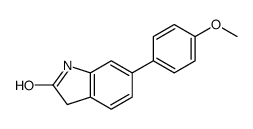 6-(4-甲氧基-苯基)-1,3-二氢-吲哚-2-酮结构式