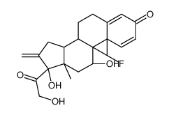 氟泼尼定结构式